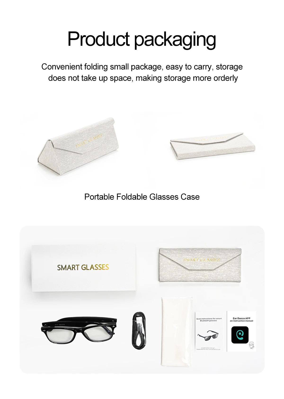 AI Intelligent Translation Bluetooth Glasses 134 Online Language AI Automatic Dialogue Translation