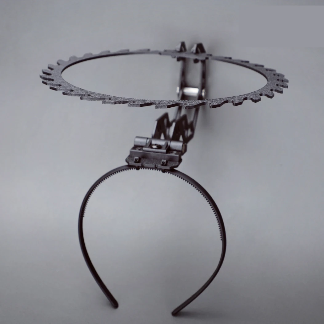 Engel Säge Ring Stil Einstellbare Winkel Taktische Stirnband Haar Hoop Dekoration Cosplay Prop – Detail 2