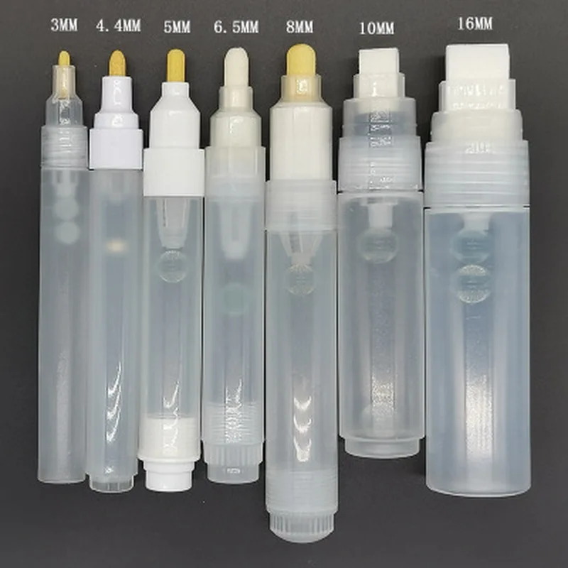 Plastic Empty Pen Rod 3mm 5mm 6.5mm 8mm 10mm Barrels Tube For Graffiti Pen Liquid Chalk Markers Paint Pen Accessories