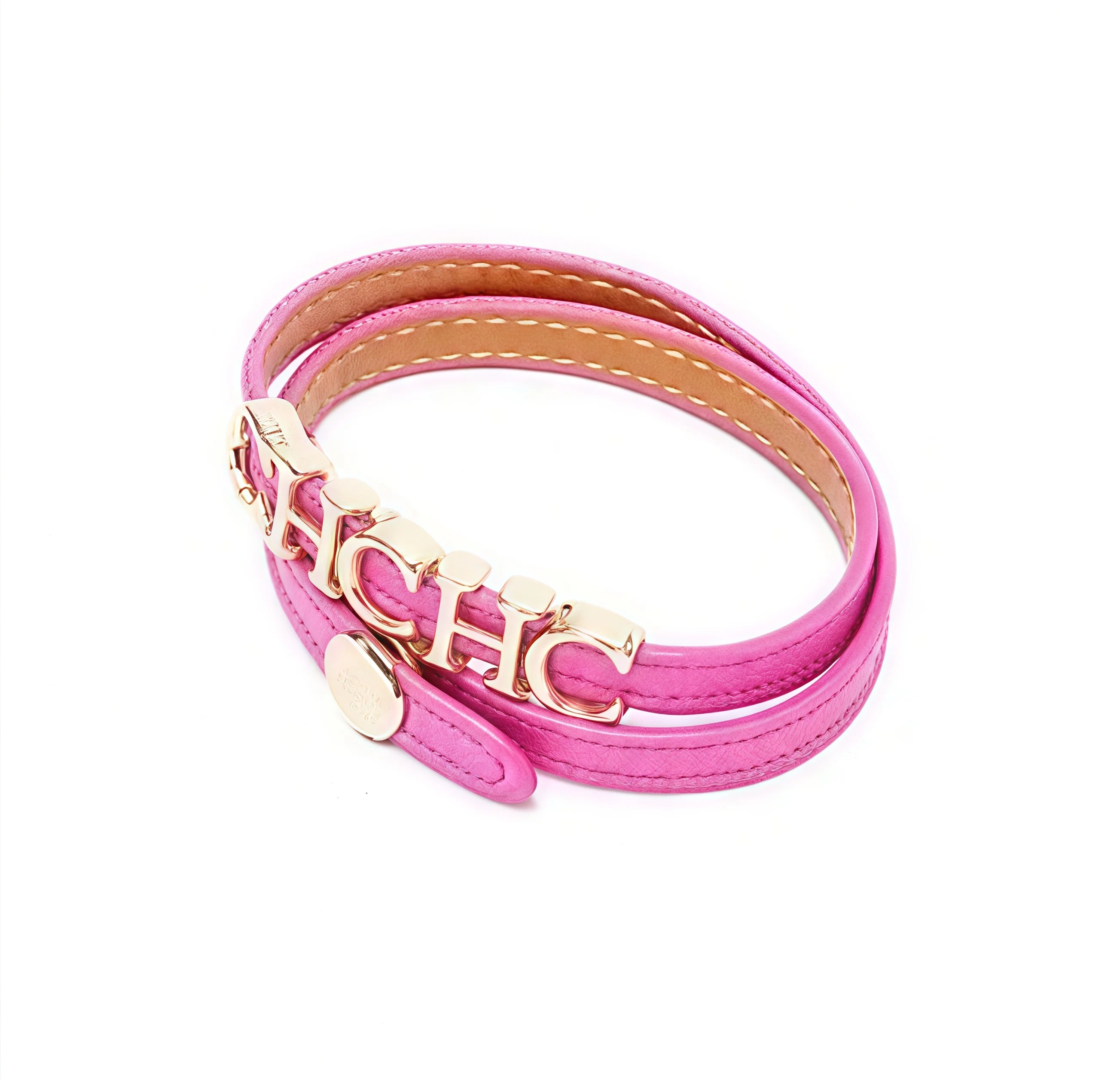 سلسلة عظمية أبجدية PU بلون صلب للسيدات ، زخرفة بحر...