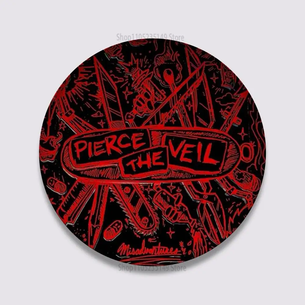Handmade Pierce The Veil Music Pins - Round Brooch Badge for Backpacks, Clothes, and Jewelry Gifts