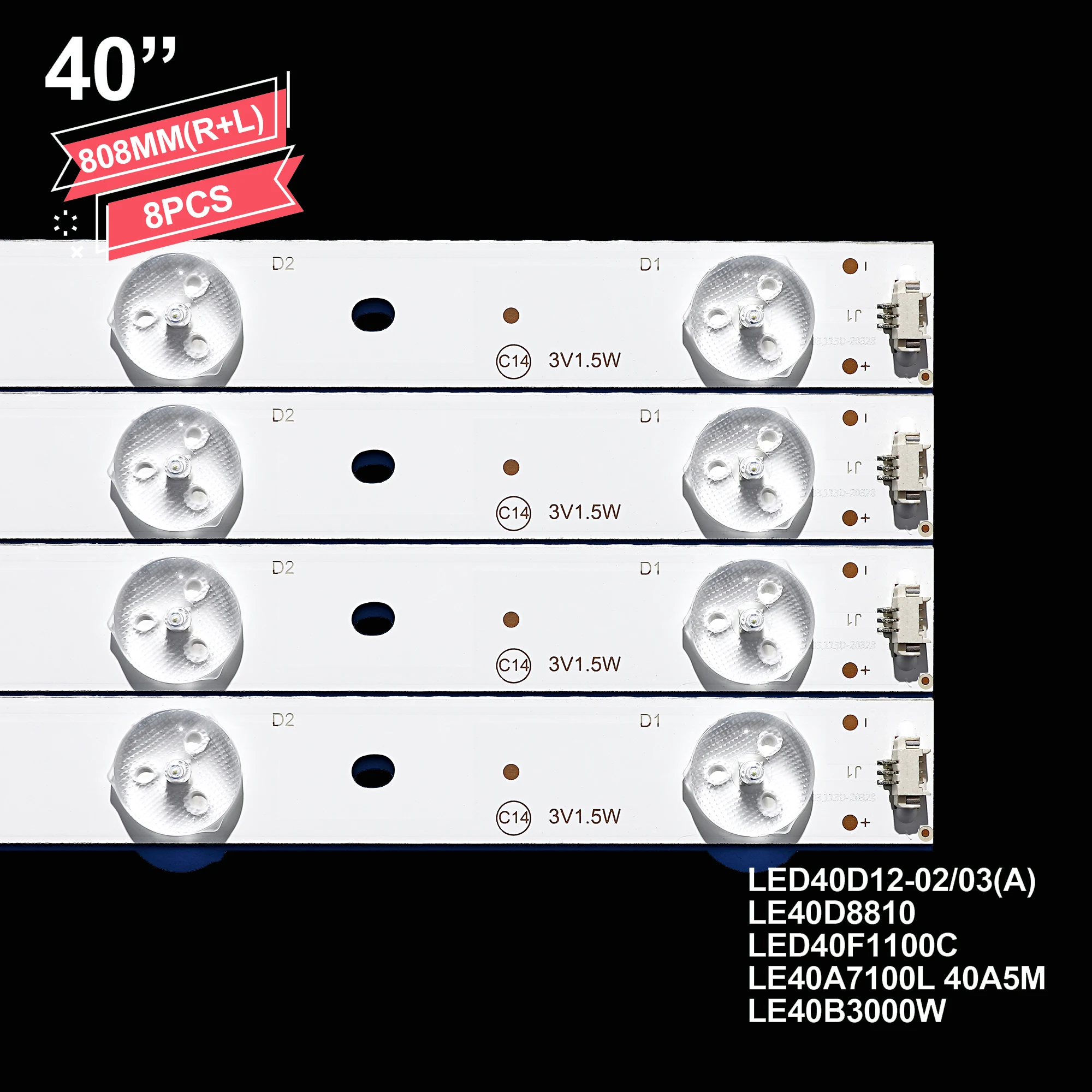 

LED Backlight Strips For MTV-4026LT2 MTV-4030LT2 Haier LE40k5000 LE40B3000 LED40ME1000 LED40D12-ZC14-04 A B LED40D12-03(B) A