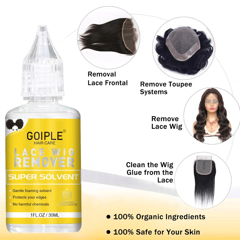 Wig Glue Toupee Adhesive Gel Remover For Lace Front Hairs Extension