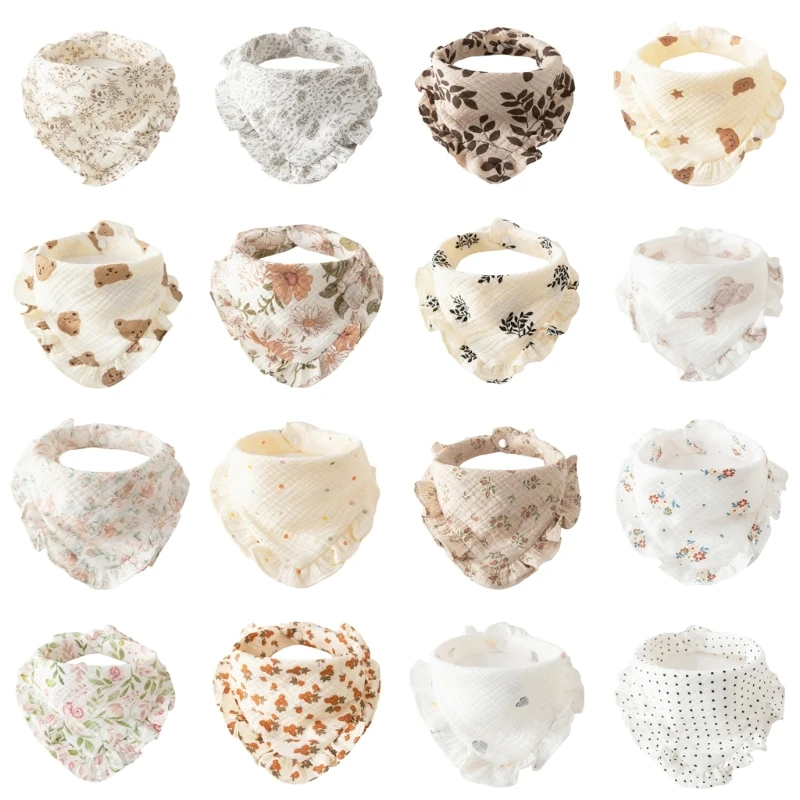 

Adjustment Baby Scarf Fashionable Baby Neck Cover Cotton Bibs for Teething Baby