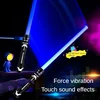 Laser Sword Lightsaber Red and Blue Double Saber Rave Transformation Children's Gift Cosplay Weapon Boy Cool Flashing Toy 3