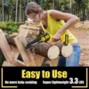 Tool-Free Chain Adjustment, 21V MAX* Rechargeable Cordless Chainsaw with Battery and 3