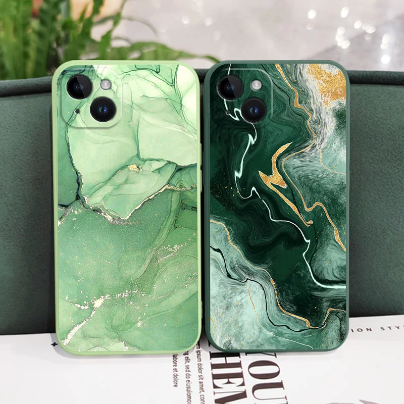 Elegant Marble Texture Silicone Phone Case - Premium Protection and Style