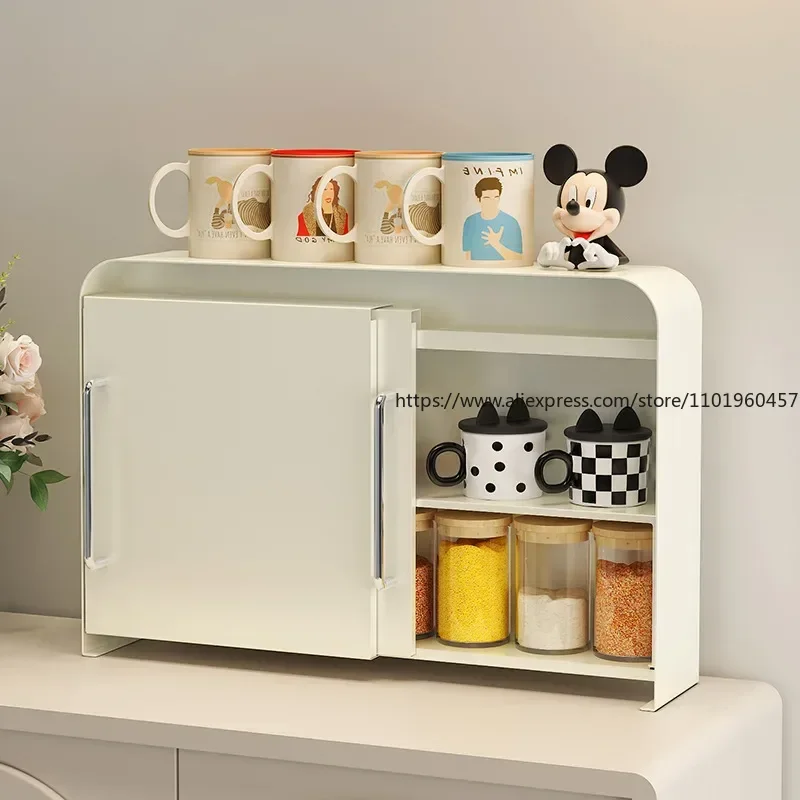 SiaBiced Tassenhalter 2-lagig - Kosmetik Organizer Mit Holzstangen Cremeweiß