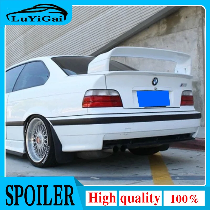 Per Bmw E36 M3 Spoiler 1990-2000 Bmw Serie M3 Spoiler Con Luce Abs Plastica Materail Spoiler Non Verniciato Per Bmw E36 M3 Spoiler