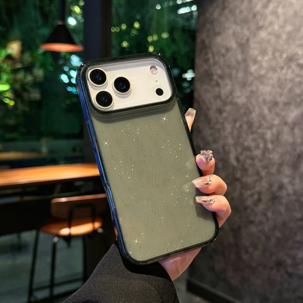 غطاء حماية لامع شفاف. شفاف أسود/أرجواني شفاف لهاتف...