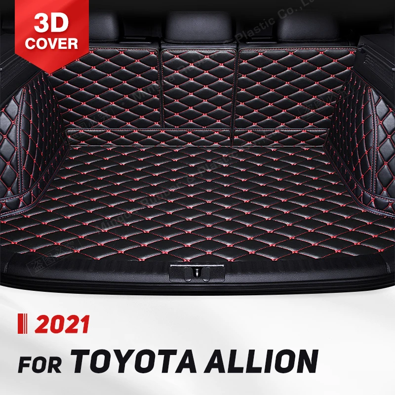 

Auto Full Coverage Trunk Mat For Toyota Allion 2021 Leather Car Boot Cover Pad Cargo Liner Interior Protector Accessories