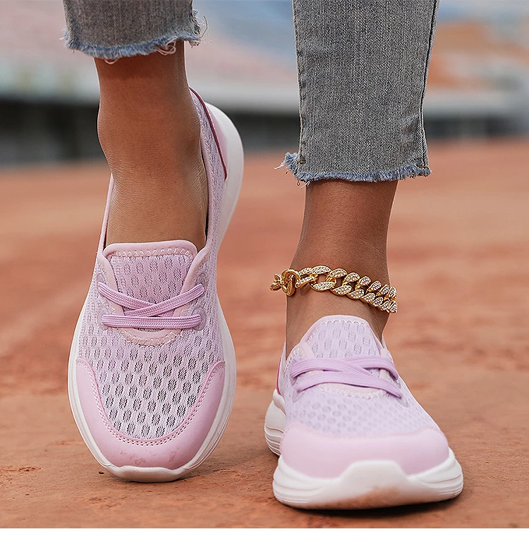 Frauen Sneaker 2025, Neue Frau Schuhe Leichte Herbst Turnschuhe Mesh Casual Sport Zapatillas De Mujer Weiß Schuhe Frauen – Detail 1