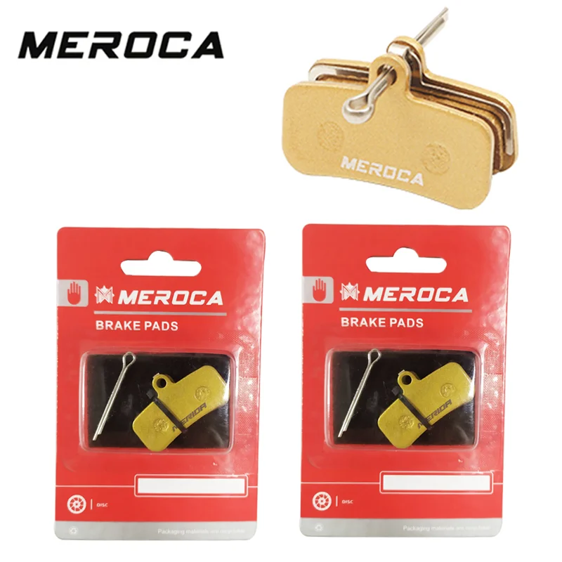 MEROCA Bremsbelag Vierkolben Hydraulische Bremsbeläge Harz für MTB Rennrad Bremse M810 M820 ZEEM640 SAINT QUADIEM