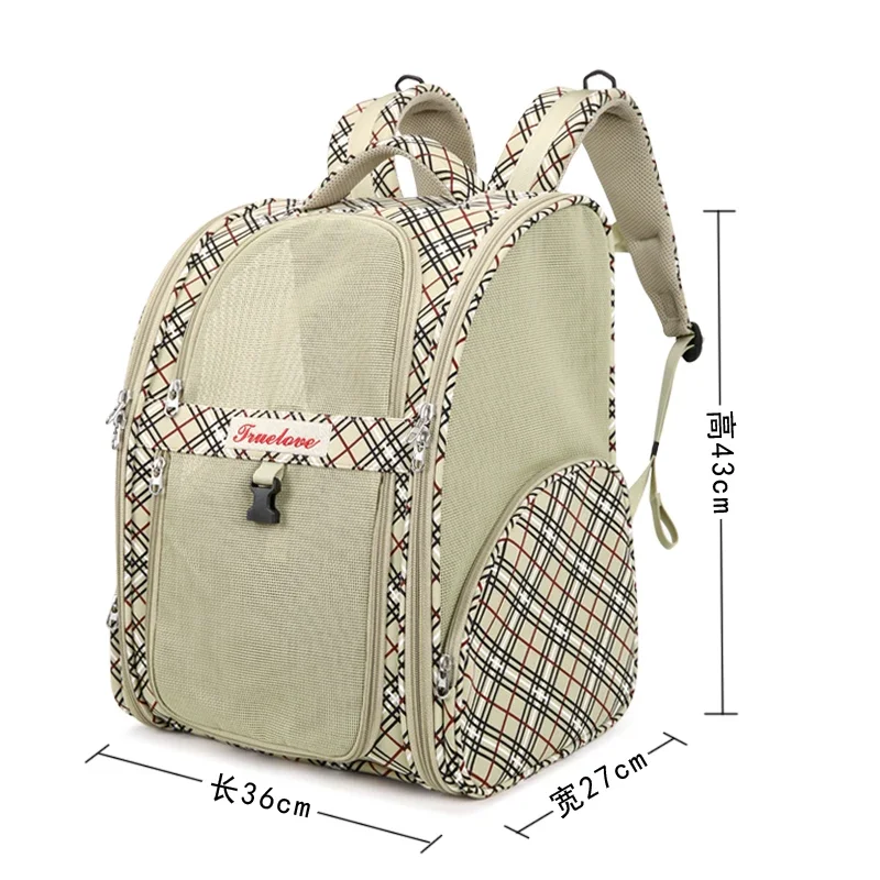 Pet Backpack Nylon Small Cat Dog Outdoor Activity Bag Portable Breathable