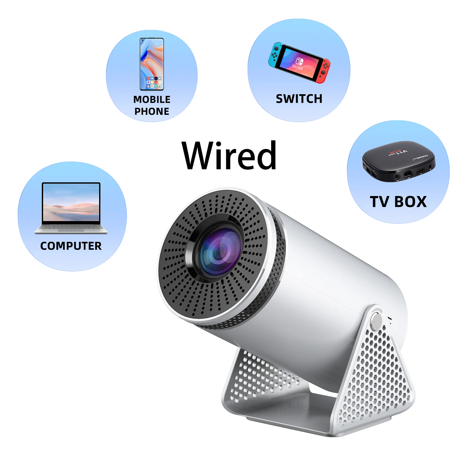 Polaring P300mini Projector Without Android for Home Cinema portable projector