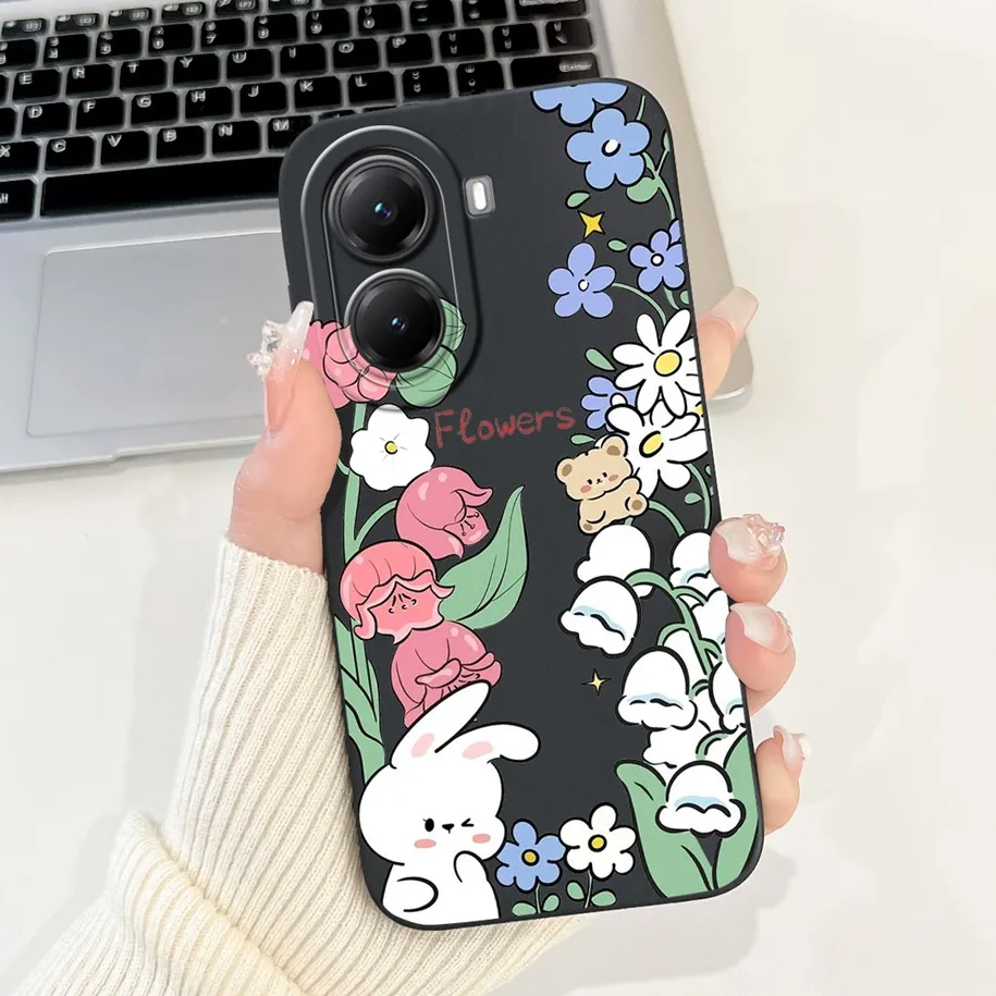 Adorable Cartoon Panda & Rabbit Soft Silicone Phone Case - Enhanced Protection & Style