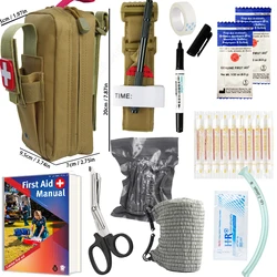 Ultimate Emergency Survival Kit with First Aid and Tactical Tools (Khaki)