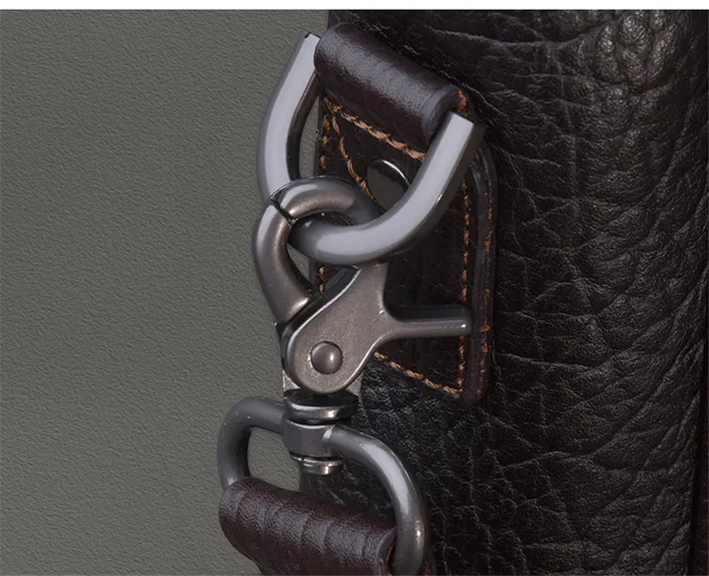 Casual luxury genuine leather men's tote bag outdoor travel handbag weekend shopping real cowhide large capacity shoulder bag
