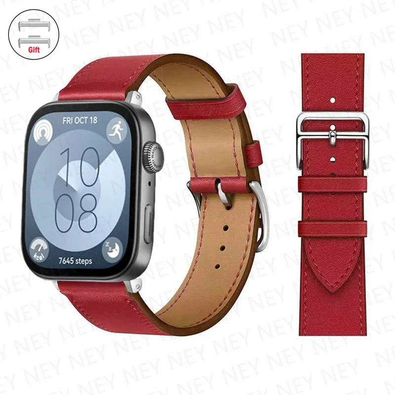 Premium Leather Watch Band - Elegant Retro Bracelet Replacement Strap
