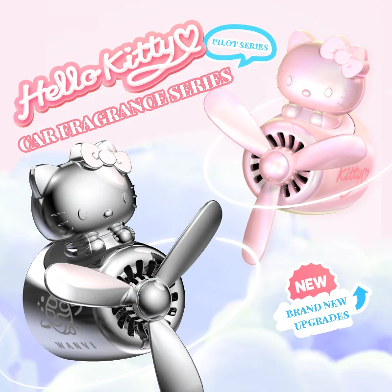 Hello Kitty Car Air Freshener Plating Pilot Propeller Outlet Vent