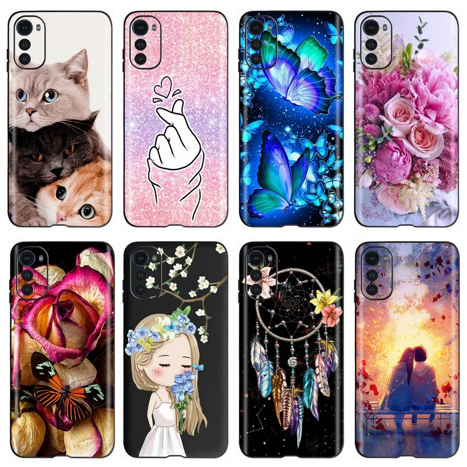 Funda de silicona blanda para Motorola Moto E32, carcasa trasera bonita pintada de TPU para Motorola E32 E 32 MotoE32| | -