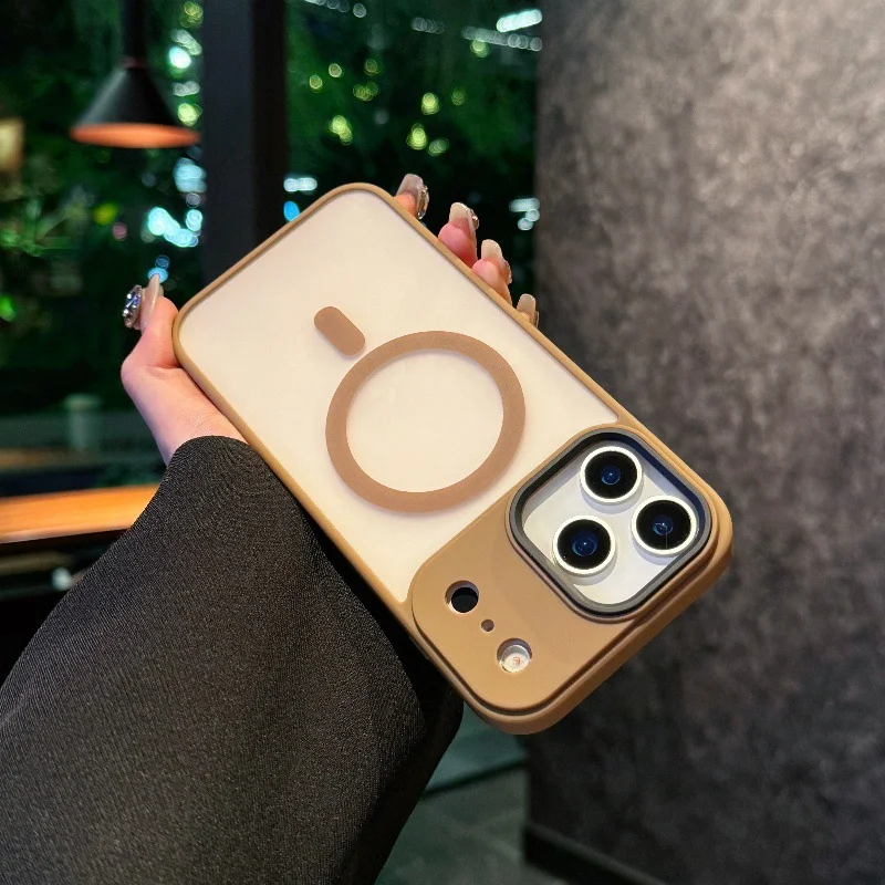 Translucent Frosted Matte Magnetic Phone Case with Magsafe Compatibility