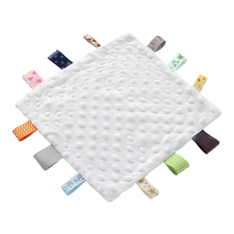 Baby Appease Towel Soft Soother Teether Infants Comfort Sleeping Nursing Cuddling Square Sensory Security Blanket with Tags