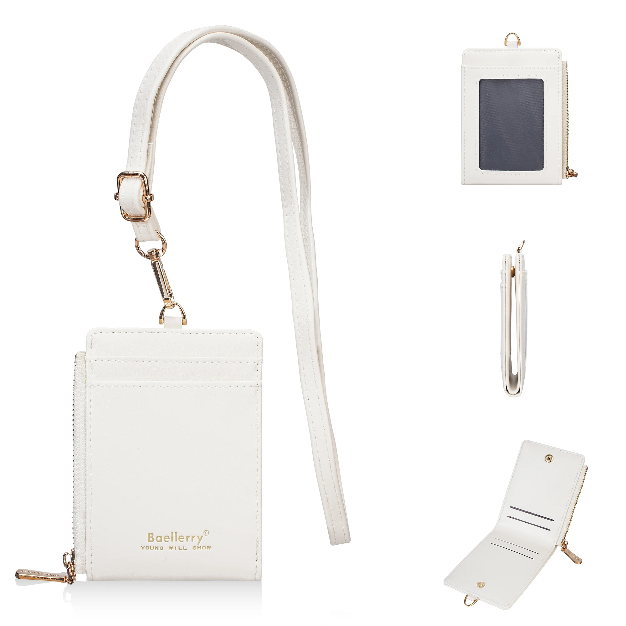 1 Stück funktioneller Handy-Kartenhalter, Ausweishalter aus PU-Leder, verstellbarer und am Hals tragbarer kompakter Kartenhalter für Frauen, tragbarer Anti-Diebstahl-Kartenhalter – Detail 10