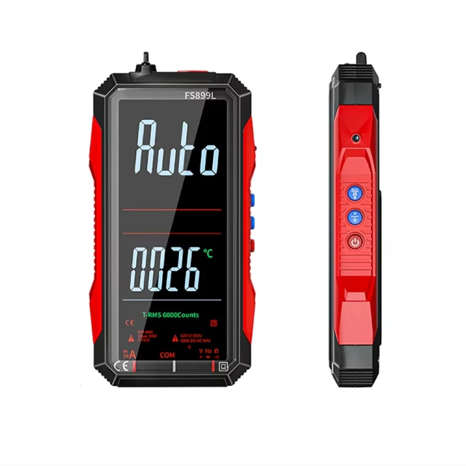 Multimètre numérique écran LCD couleur 4,8 pouces automatique rechargeable