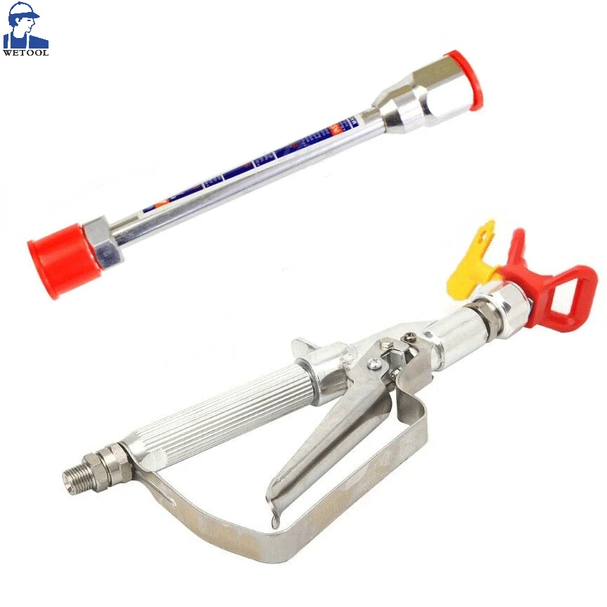 

3600PSI Airless Paint Spray Inline gun With 517 Tip and 10 inch Extension Pole For Gra Wagner Titan Pump Spraying Machine