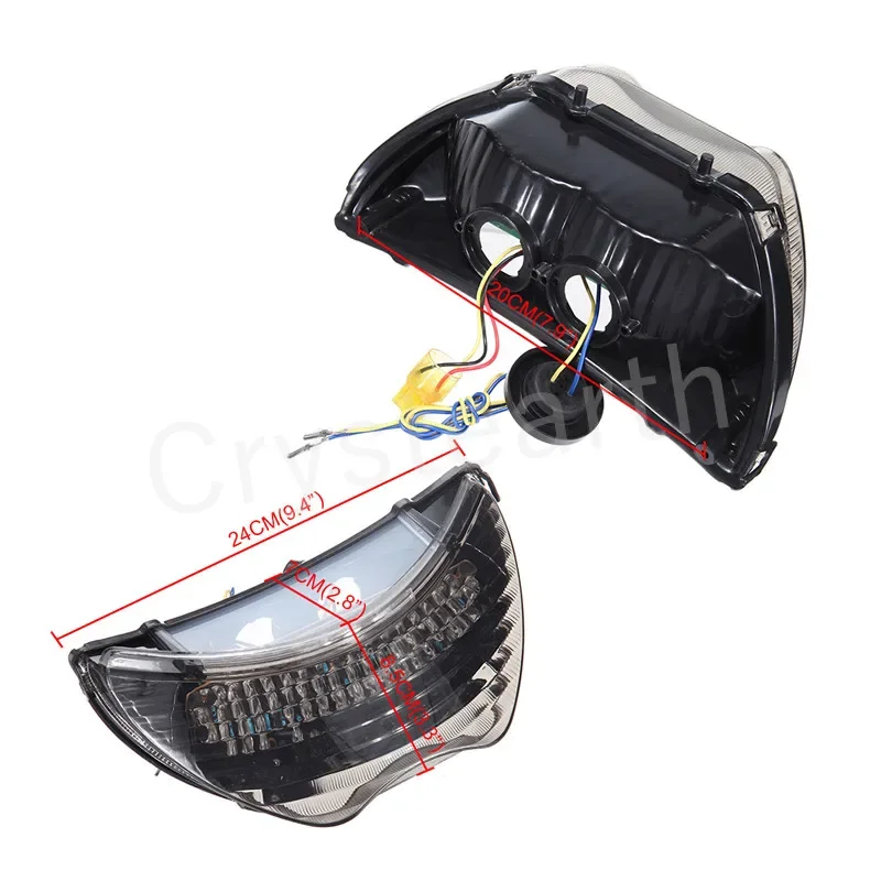 互換品】 ホンダ CBR600 F4 F4i 1999-2006 LED リアターン信号テールストップブレーキライト警告ランプ統合 社外製 自動車の テールランプ A1用 2010-2018 車のリアライトテール駆動ブレーキテールライト警告信号ストップランプ電球なし 8X0  Amazon.co.jp: 三角ブレーキ ... ブレーキライトターンシグナルランプ オートバイ LED リアウインカーテールストップライトランプ統合 CBR600 F4 1999