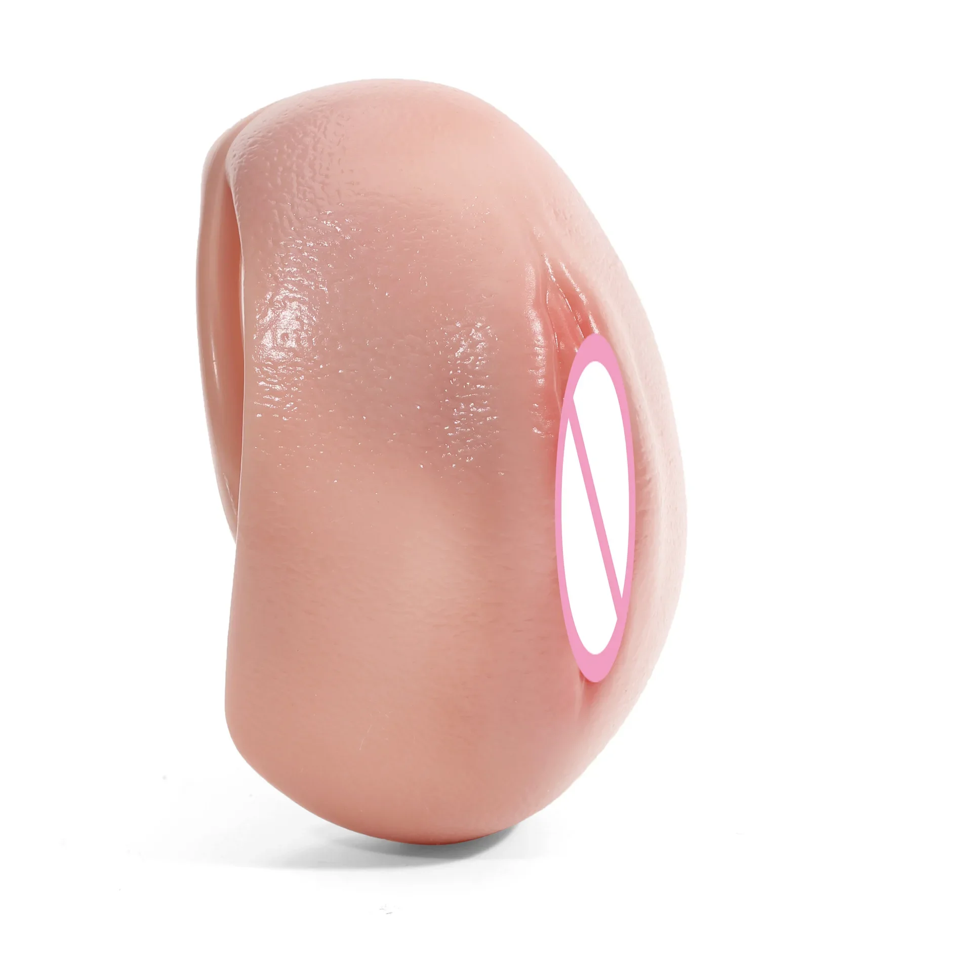 Sissy Full Cover Pussy Hole Plastic Chastity Cage with 4 Size Penis Rings Realistic Vagina Texture Male Cock Lock BDSM Sex Toys penis chastity cage chastity lock sex toy penis cock ring
