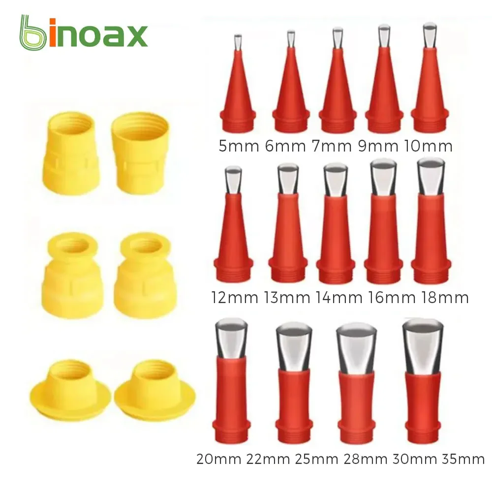 Caulk Nozzle Applicator, 14/22 Pcs Stainless Steel for Kitchen Bathroom