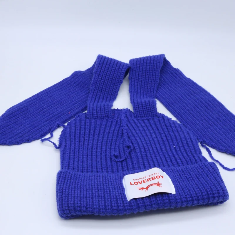 Winterwarme, gestrickte Bombermütze mit langen Hasenohren und Fuchsmotiv für Damen, Herren, Jungen und Mädchen, süße Hasenohren-Häkelmütze, Hip-Ho – Detail 31