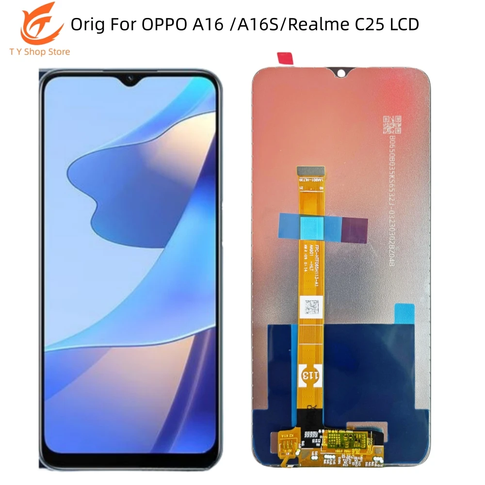 Assemblaggio Digitalizzatore Touch Screen Con Display Lcd Originale, Sostituzione Completa, Oppo A16 2021, A16S, Realme C25, Cph2269, 6.52 In