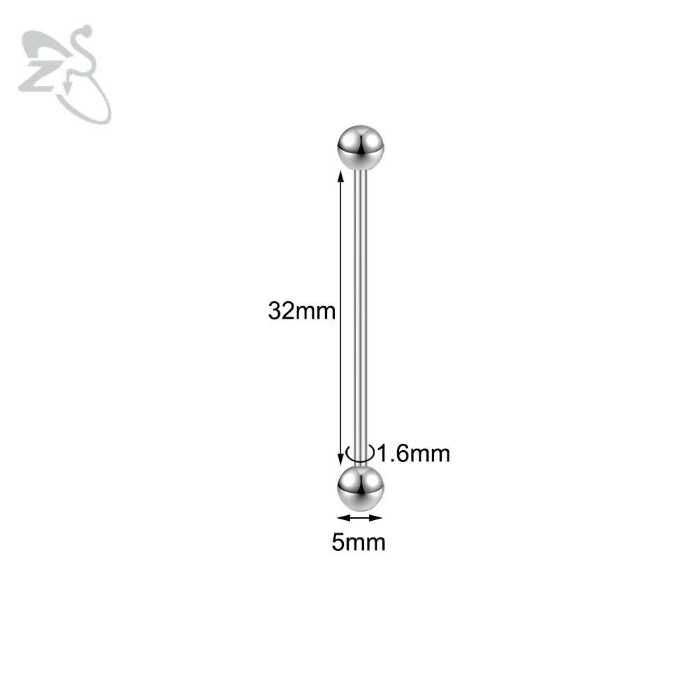 Elegant 316L Surgical Steel Spike Barbell Earrings