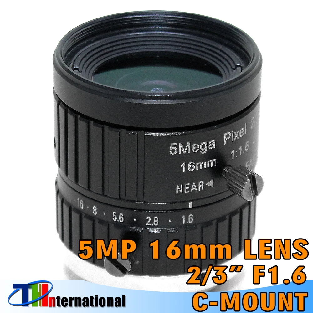 HD 5MP 12mm 16mm 35mm Lens F1.6 Aperture 2/3