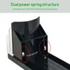 Canned Beverage Push Rack Drink Organizer Dispenser Spring Push Adjustable Storage Shelf E-shaped Glide Kitchen Fridge 통조림 음료 밀대 4