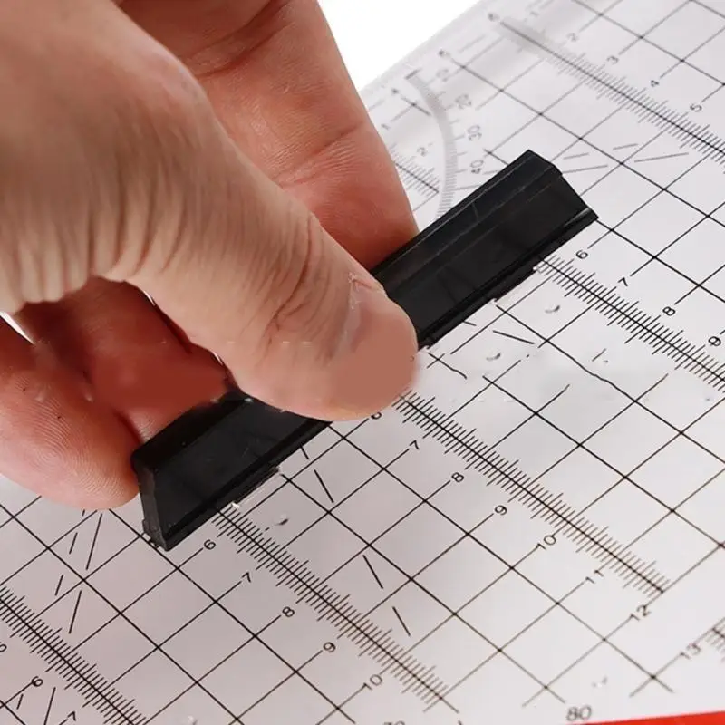 31BA Dreieck-Lineale, quadratisches Set, Winkelmesser, technisches Maßstabs- und Winkelmesswerkzeug – Detail 8