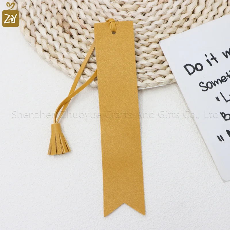 Vintage PU Leather Bookmark - Elegant Reader Accessory and Thoughtful Teacher Gift