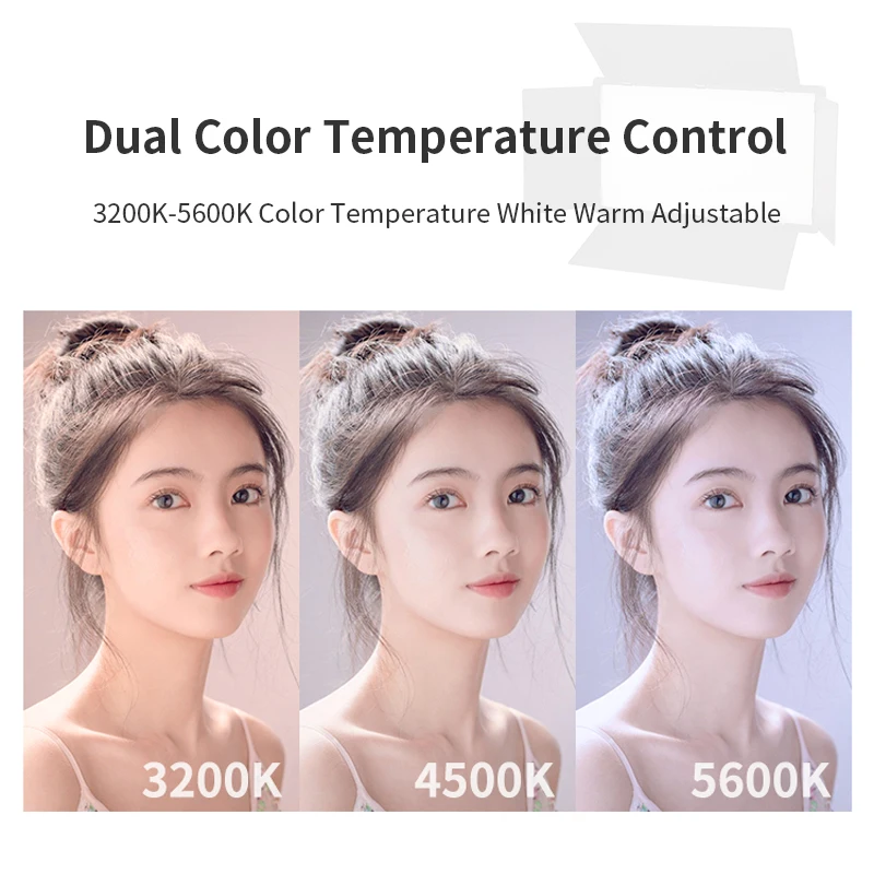 탑 LED 600 비디오 라이트 패널, 2 색 3200-5600K 사진 조명 패널, 카메라 사진 스튜디오, 유튜브용 필 램프