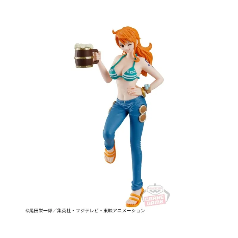 

Один кусок из аниме-фильма 16 см, банкетные очки Nami Bandai, Заводская коллекция, подарки ручной работы для детей, рождественские подарки.