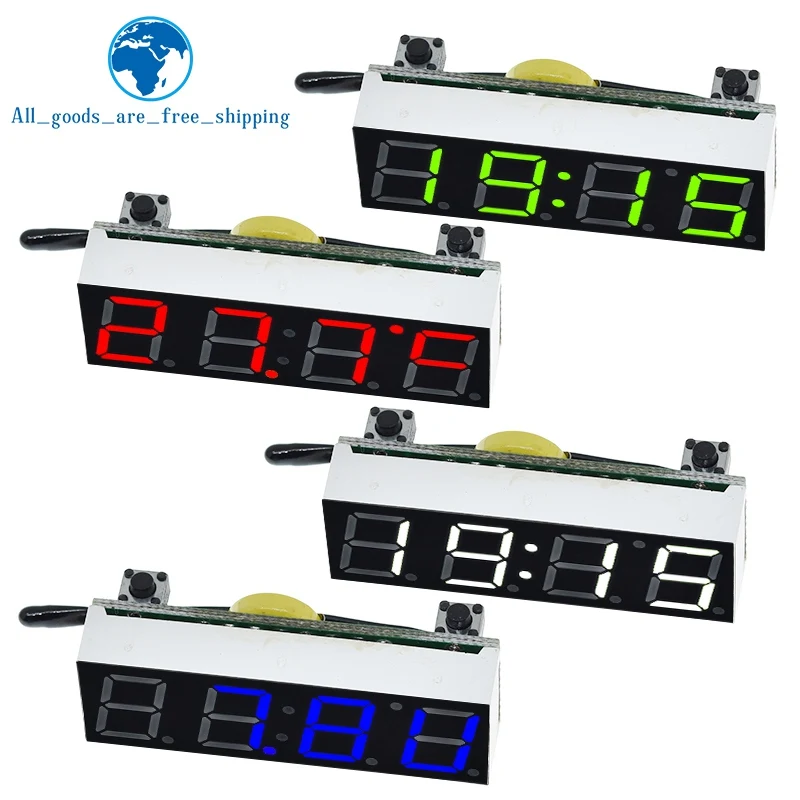 TZT 1/3PCS 3 In 1 LED RX8025T Digital Clock Temperature thumbnail 8