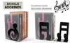 Black Chords Book Ends Organizer Book Stand Shelf Heavy Book Iron Bookends Book rack Stand Iron Home Desk Stationery 3