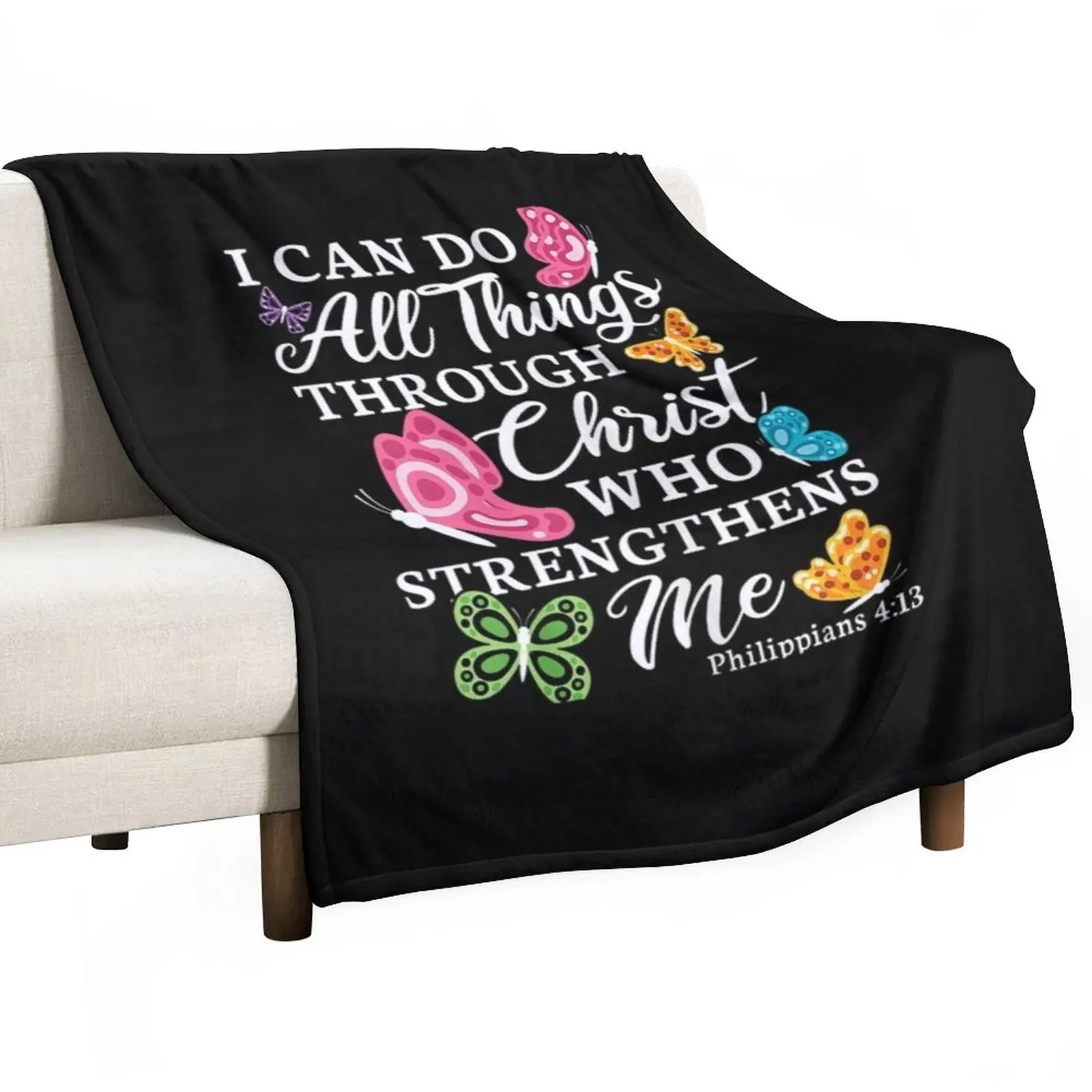 

Womens I Can Do All Things Through Christ Who Strengthens Me Bible Classic Throw Blanket Extra Large Throw Blanket Warm Blanket
