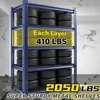 Garage Shelving 72" H Tall Storage Shelves Sturdy Metal Shelves for Storage 5 Tier Wide Heavy Duty Shelving Deep Storage Rack 3