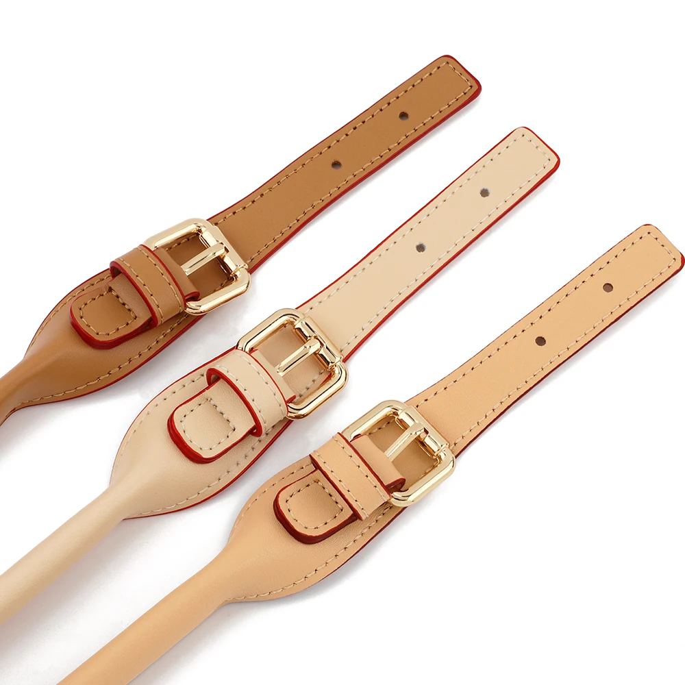 Genuine Leather Bags Strap Adjustable 42-45CM Handle Strap Bag Short Shoulder Replacement Straps for Women DIY Bag Accessories