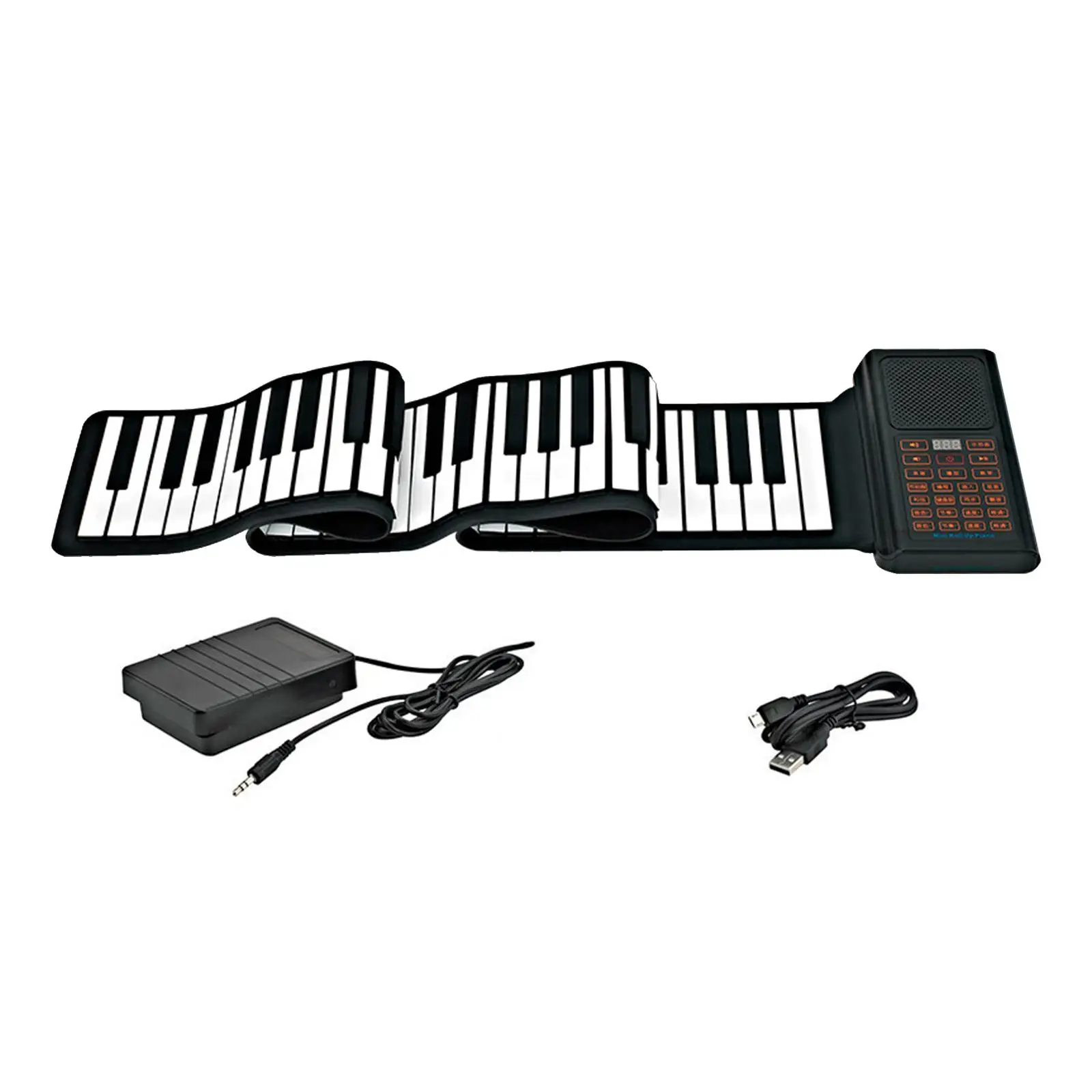 88 Keys Roll up Flexible Piano Travel Piano Silicone Electronic for Kids for Home Gifts Holiday Gift Children Adults