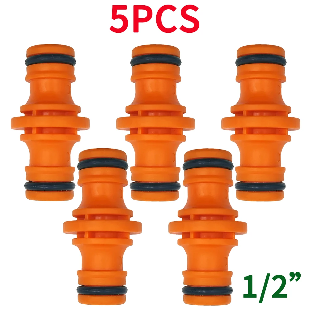 5PCS Joiner Reparatur Stecker Kupplung 1/2'' Garten Schlauch Schläuche Fitting Rohr Schnelle Tropf Bewässerung Bewässerung System für gewächshaus – Detail 6
