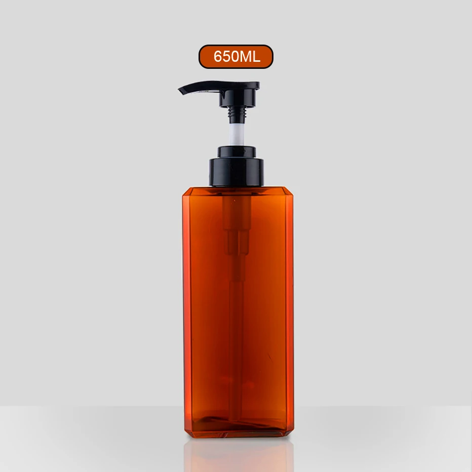 1000ml Square Refillable Pump Bottle for Shampoo, Conditioner, and Body Wash